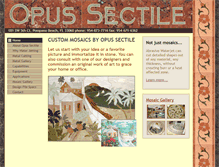 Tablet Screenshot of opussectile.com